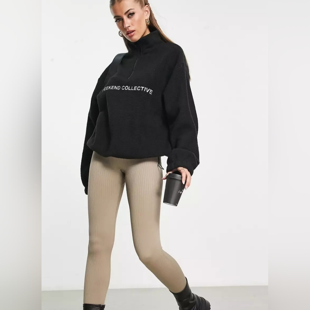 New Oversized half zip fleece